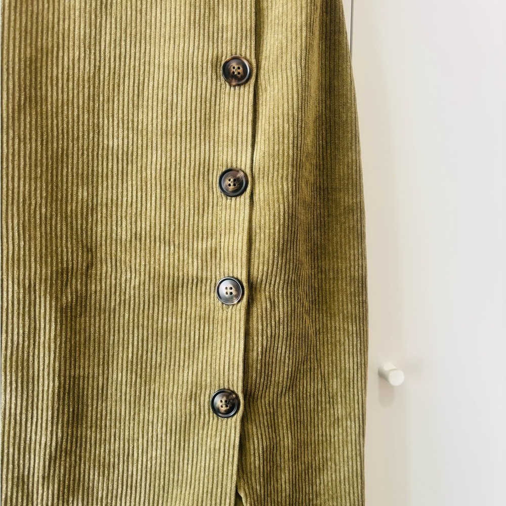 Lulu's Olive Green Midi Dress - Picture 6 of 9